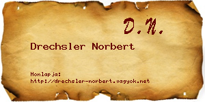Drechsler Norbert névjegykártya